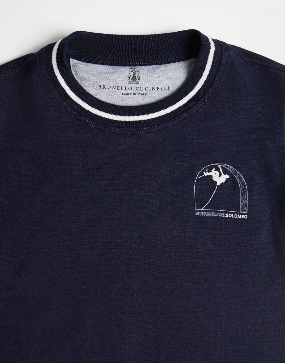 Long sleeve T-shirt Cobalt Boys - Brunello Cucinelli