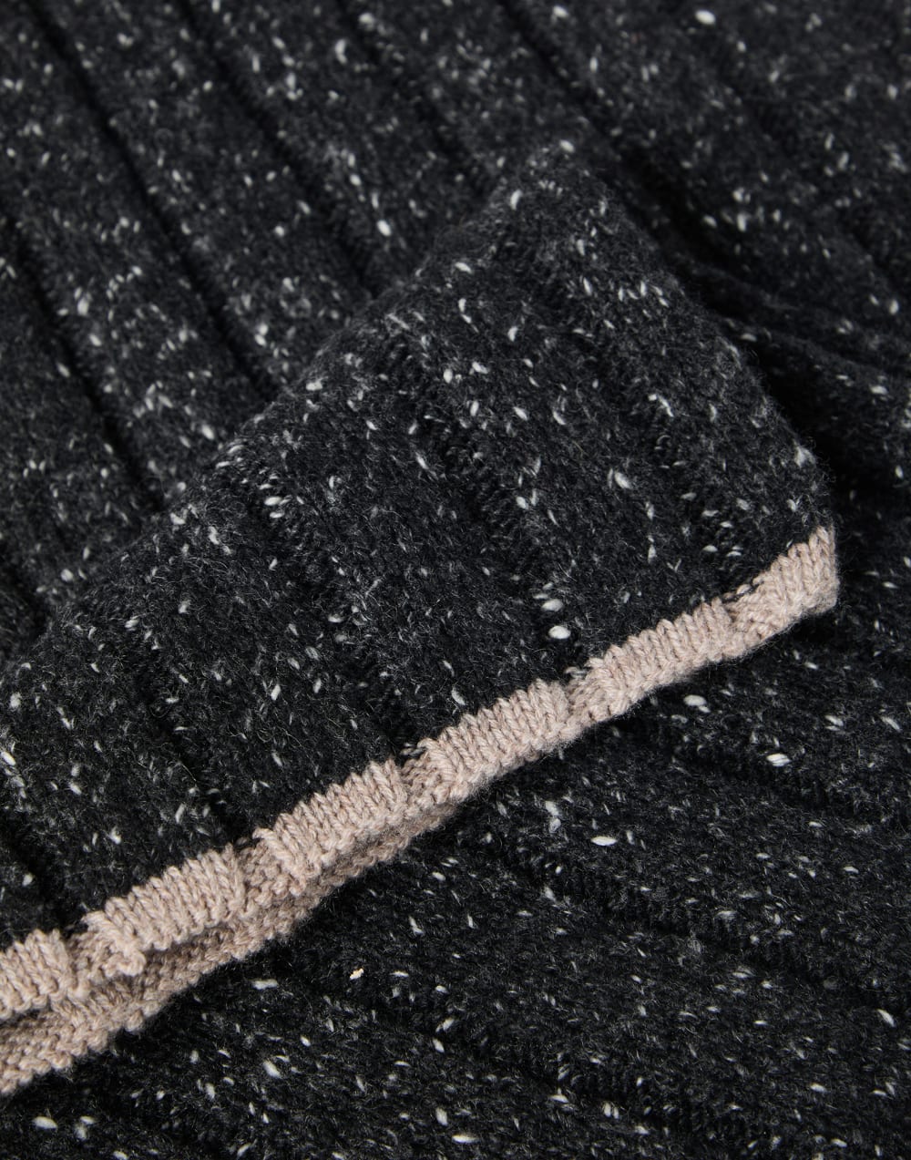 Cashmere knit scarf Anthracite Man - Brunello Cucinelli