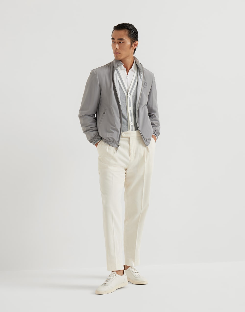 Reversible jacket Grey Man - Brunello Cucinelli