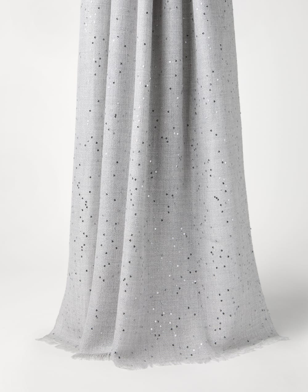 Шарф из кашемира и шелка Diamante Светло-Серый Женщина - Brunello Cucinelli