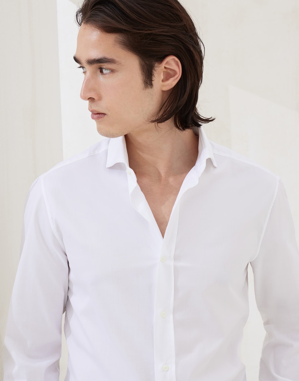 Spread collar shirt White Man - Brunello Cucinelli