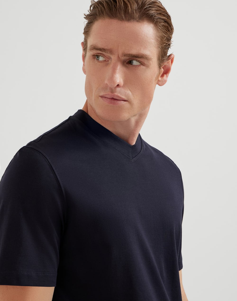 T-shirt à manches longues Bleu Marine Homme - Brunello Cucinelli