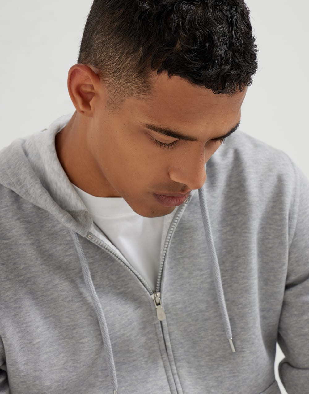 Double cloth sweatshirt Medium Grey Man - Brunello Cucinelli