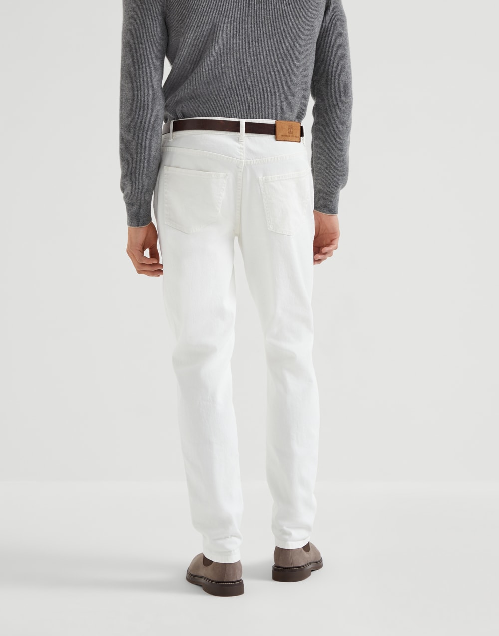 Comfort denim trousers Snow Man - Brunello Cucinelli