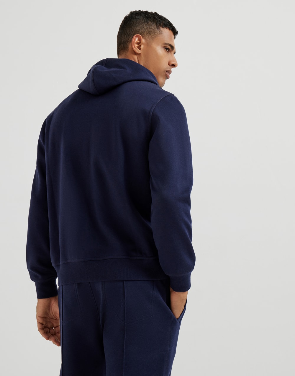 Sweatshirt aus Doubleface-Sweatjersey Kobaltblau Herren - Brunello Cucinelli