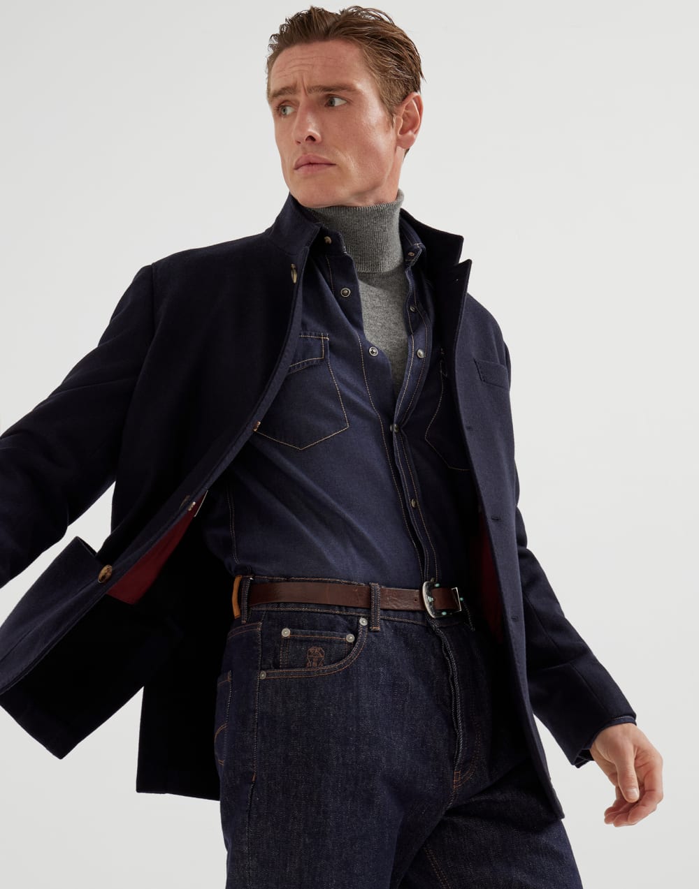 Vêtement d’extérieur style veste Nuit Homme - Brunello Cucinelli