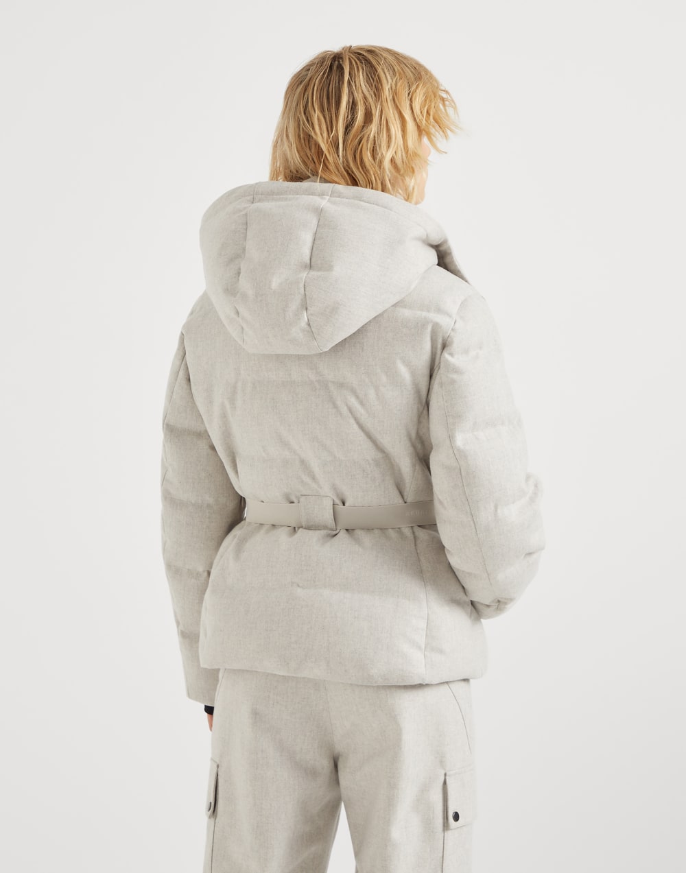 Mountain down jacket Light Grey Woman - Brunello Cucinelli