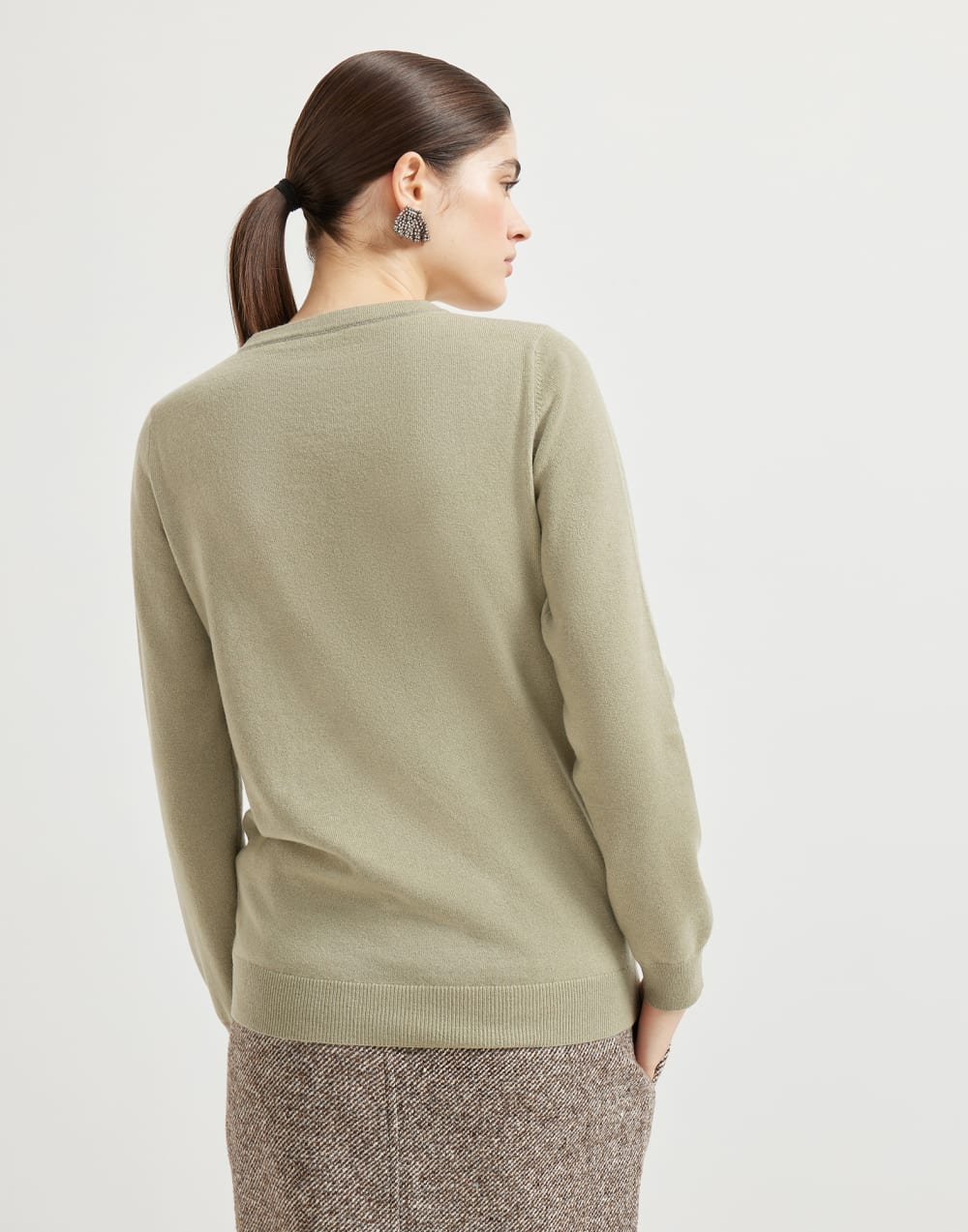 Cashmere sweater Green Woman - Brunello Cucinelli