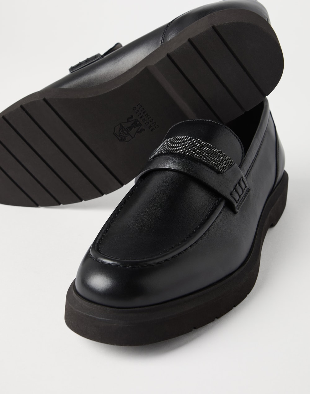 Penny Loafers Noir Femme - Brunello Cucinelli