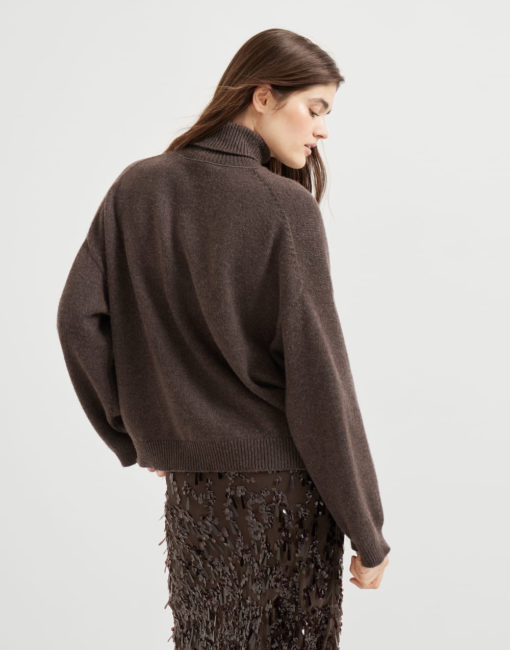 Cashmere sweater Rust Brown Woman - Brunello Cucinelli