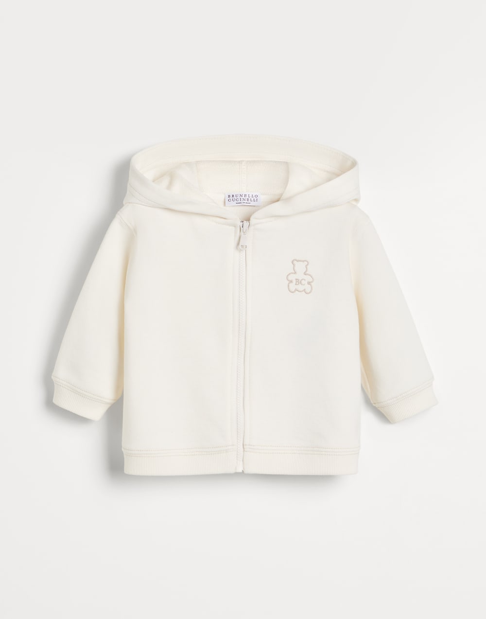French terry Baby Bernie sweatshirt Panama Baby - Brunello Cucinelli