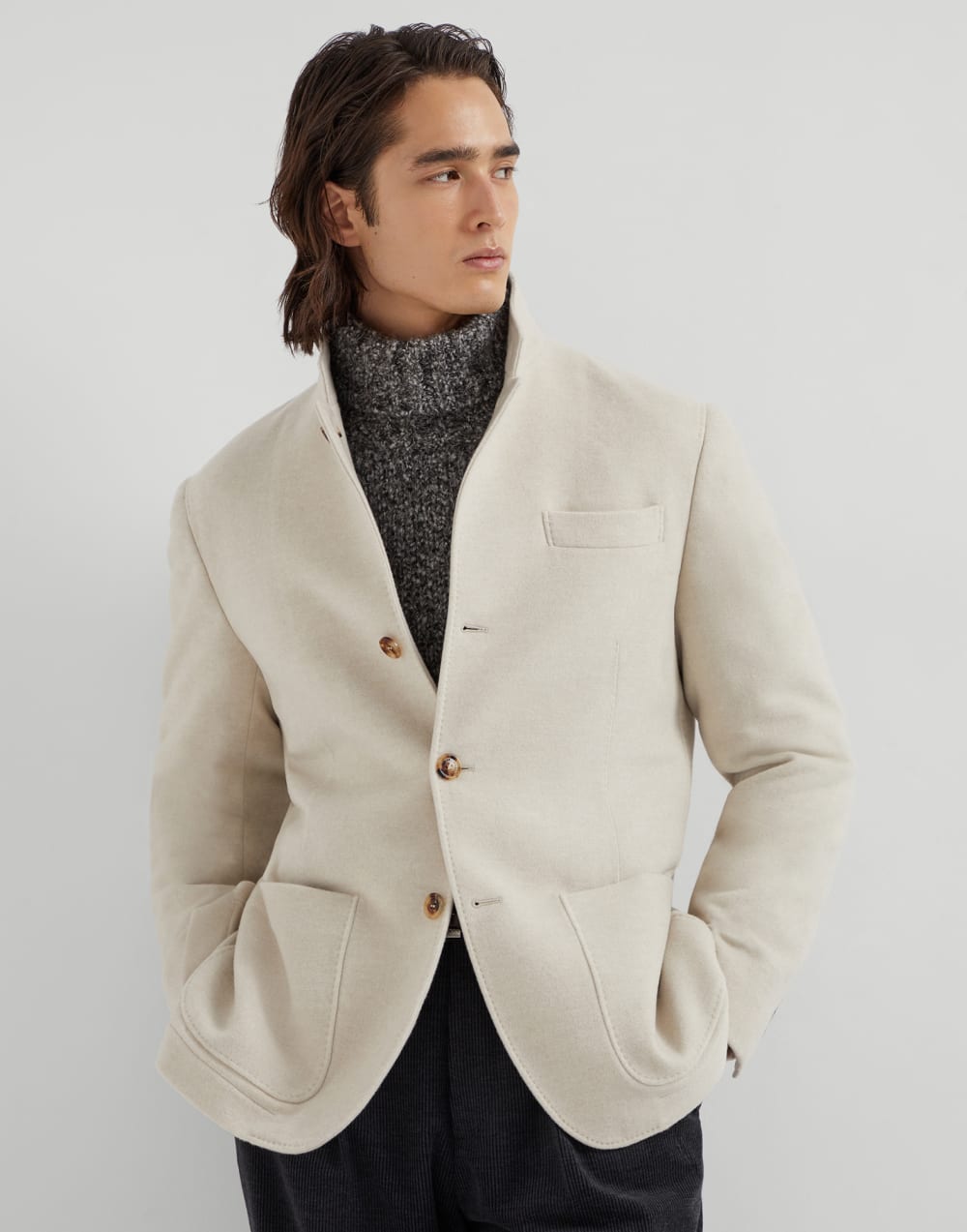 Blazer-style outerwear Buff Man - Brunello Cucinelli