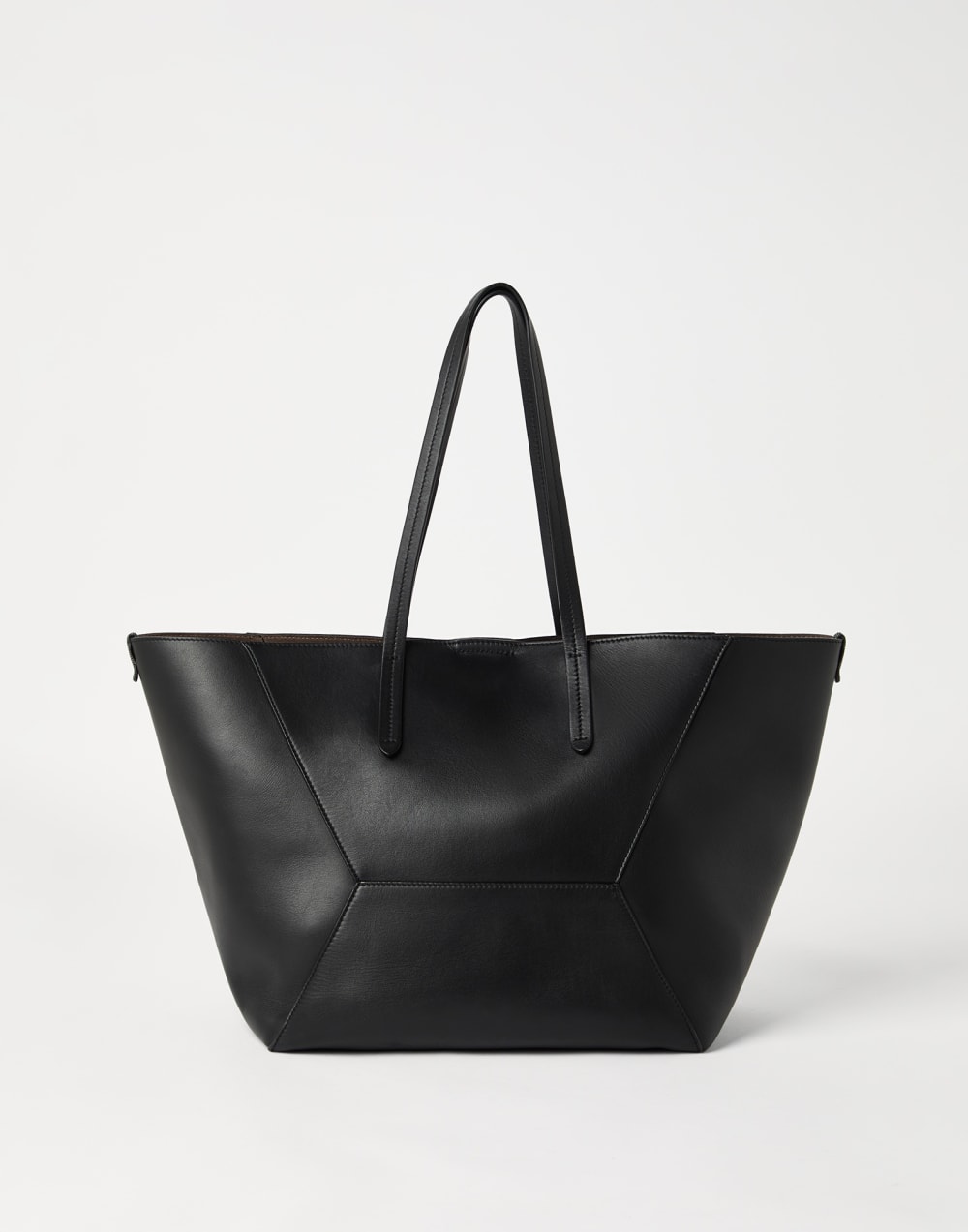 BC Duo 小牛皮购物包 黑色 女款 - Brunello Cucinelli