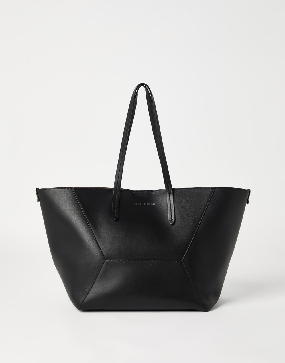 BC Duo 小牛皮购物包 黑色 女款 - Brunello Cucinelli