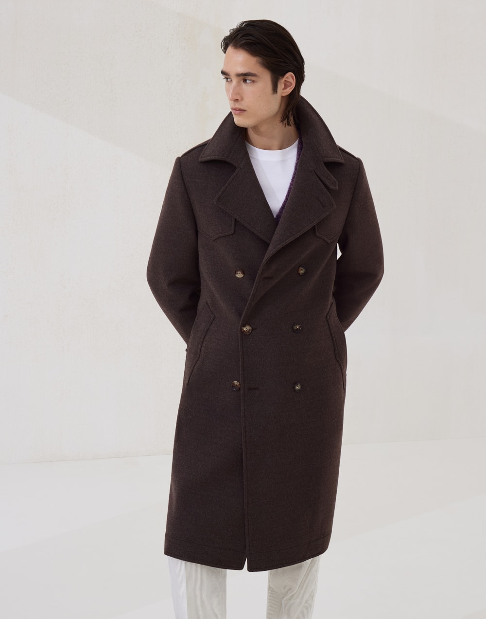 Hand-crafted trenchcoat Brown Man - Brunello Cucinelli