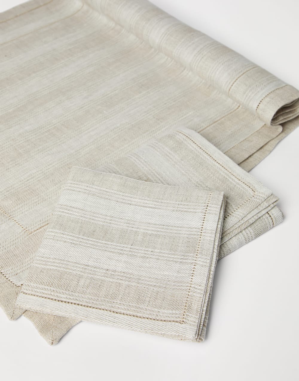 桌旗和餐巾套件 浆土色 生活风格 - Brunello Cucinelli