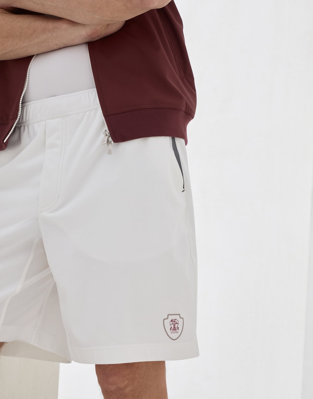 Bermuda aus Interlock Grau Herren - Brunello Cucinelli