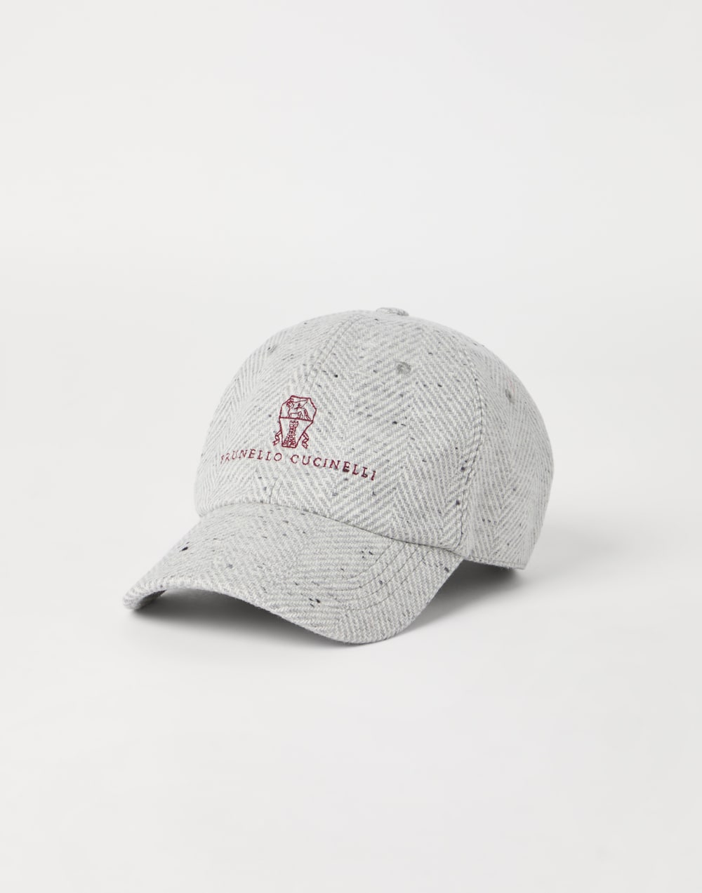 Chevron Baseball cap Dark Grey Man - Brunello Cucinelli