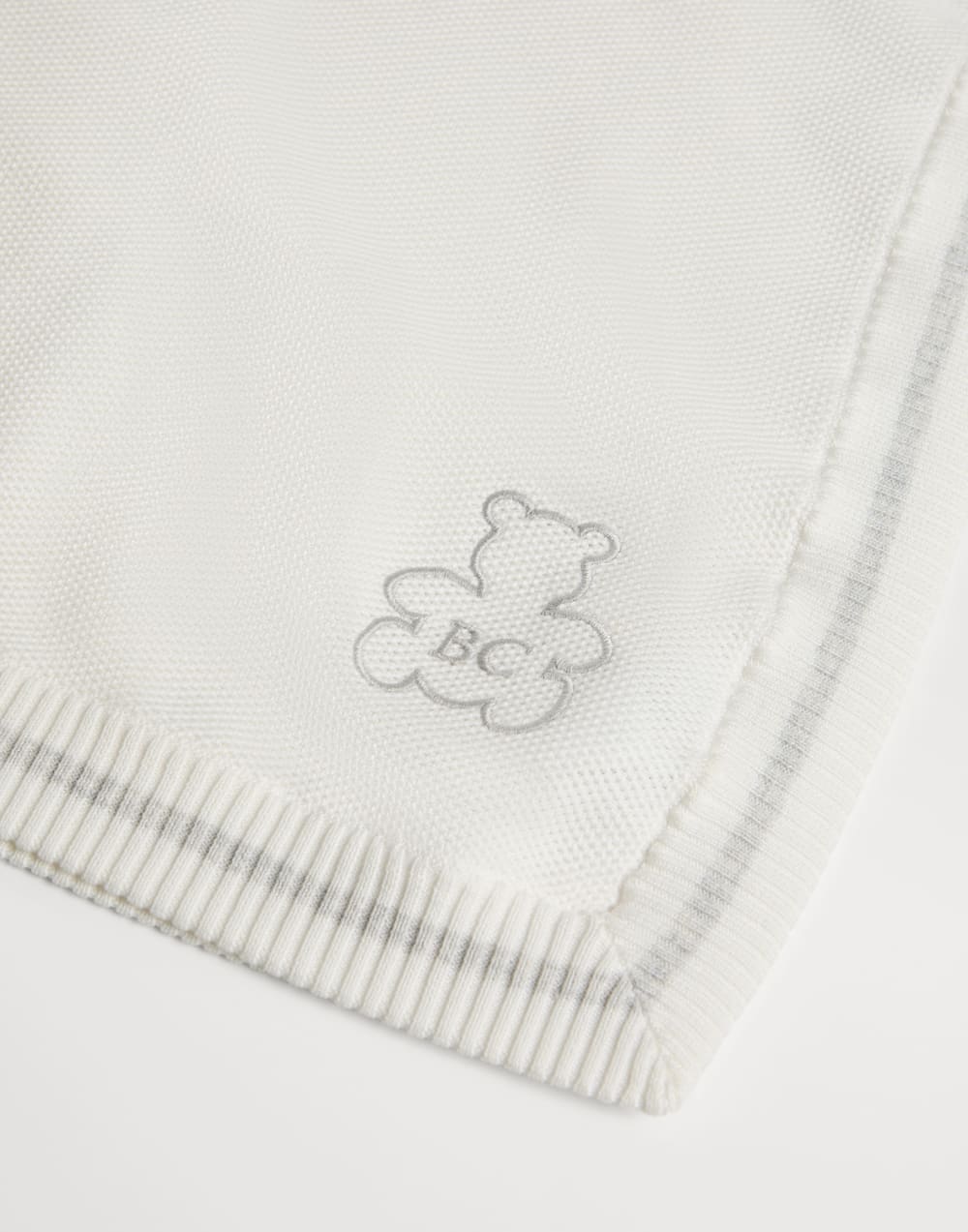 伯尼小熊幼童刺绣盖毯 巴拿马色 幼童 - Brunello Cucinelli