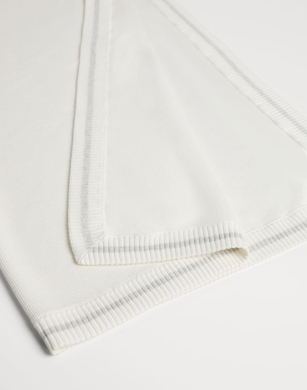 Baby Bernie blanket with embroidery Panama Baby - Brunello Cucinelli