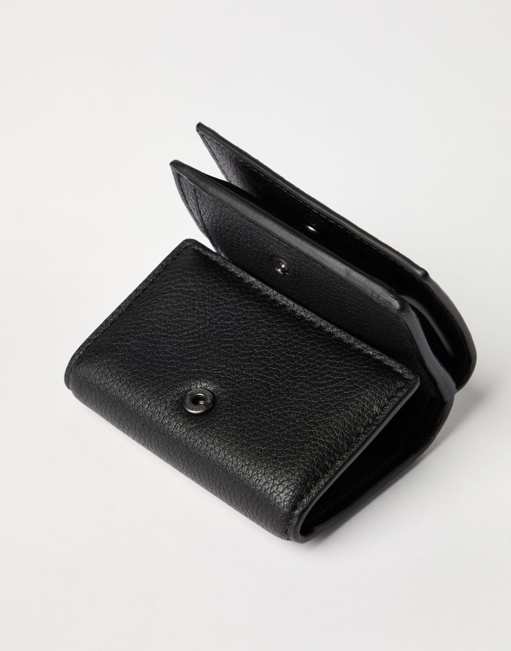 Leather trifold wallet Black Woman - Brunello Cucinelli