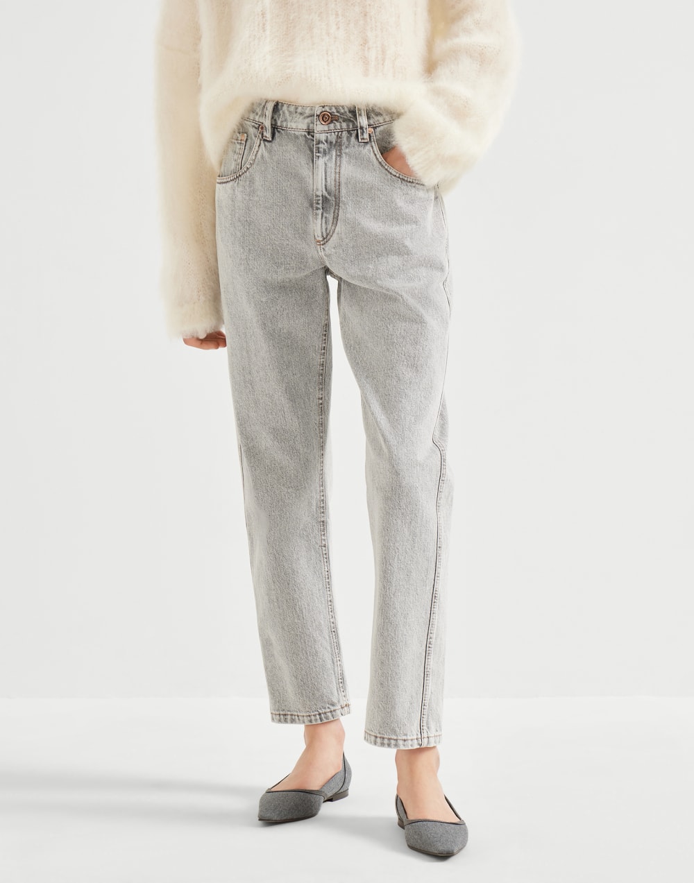 Straight trousers Grey Woman - Brunello Cucinelli