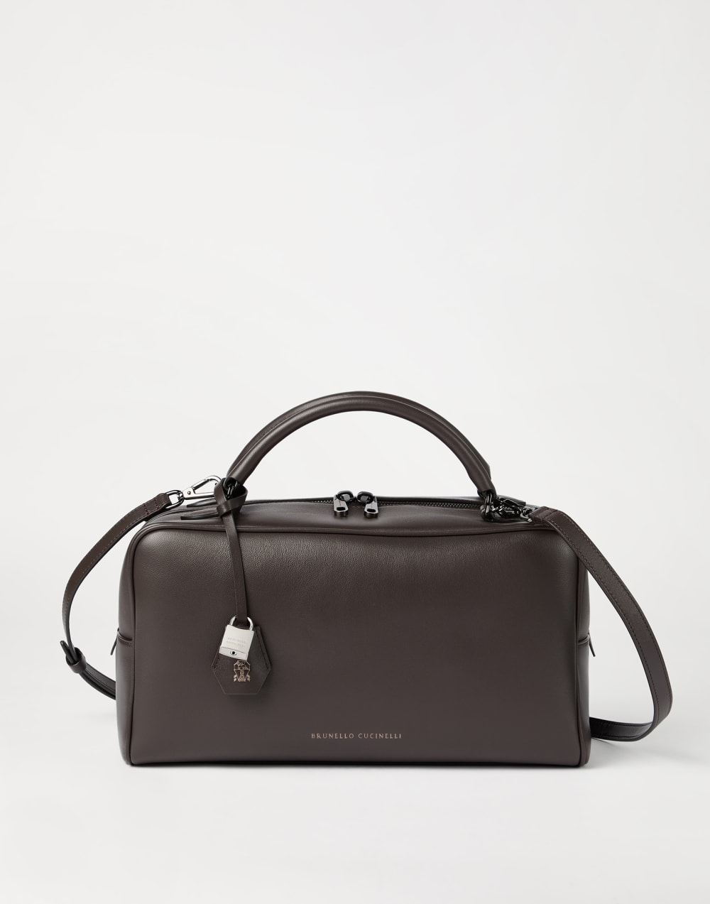 Nappa Boston Explorer bag Rust Brown Woman - Brunello Cucinelli