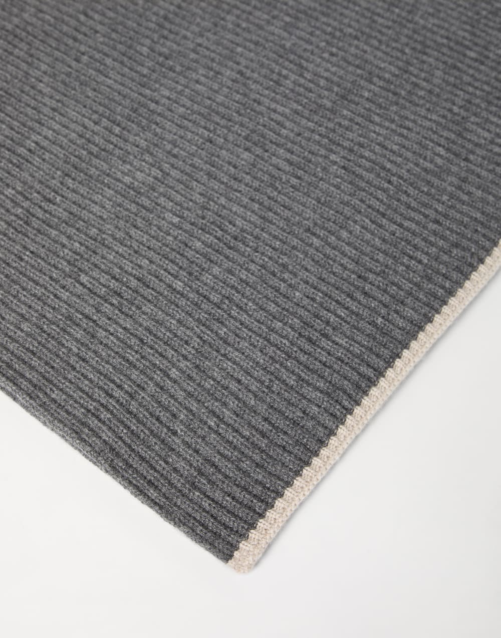 Bufanda de punto de cachemir Gris Medio Mujer - Brunello Cucinelli