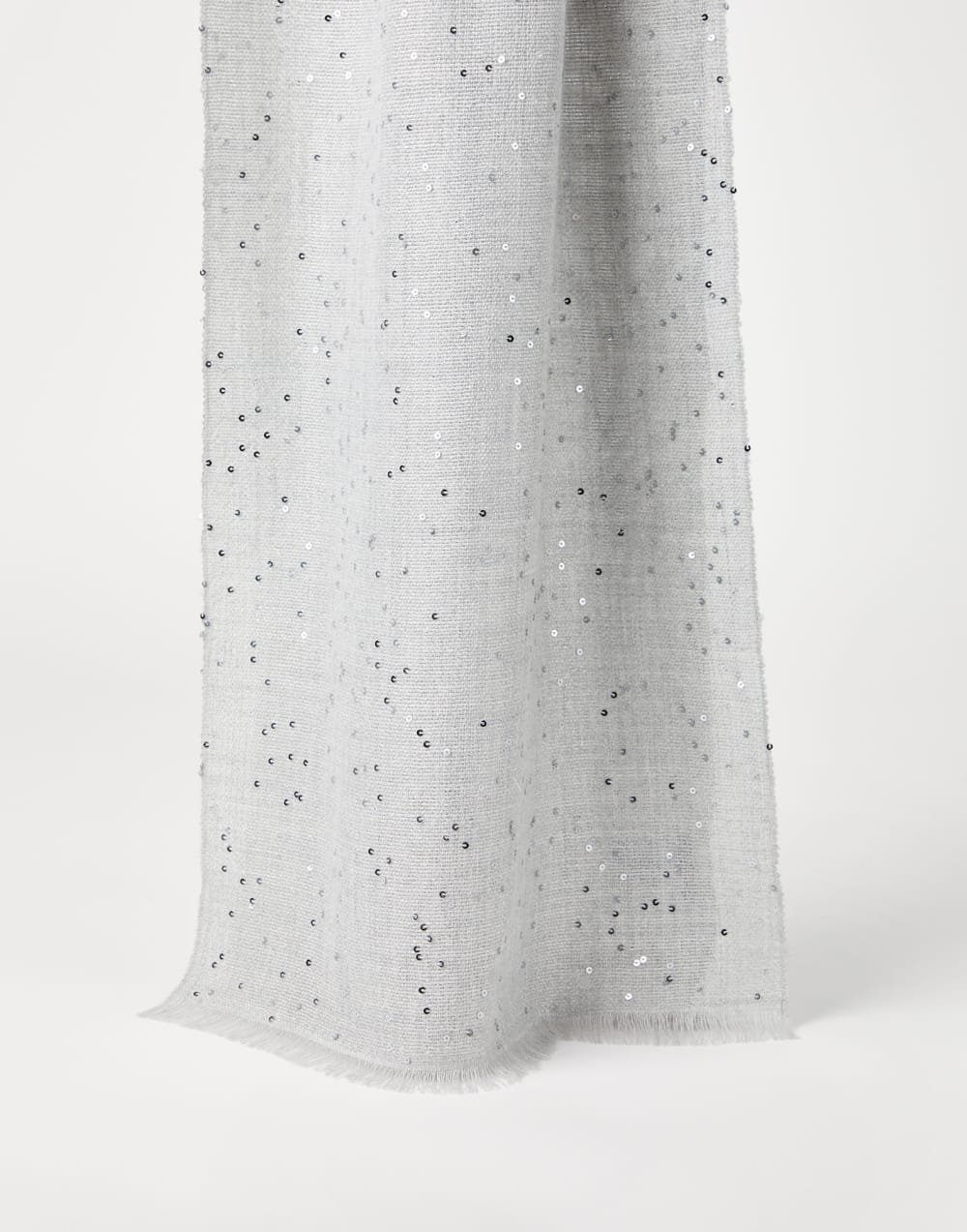 Шарф из кашемира и шелка Diamante Туман Женщина - Brunello Cucinelli