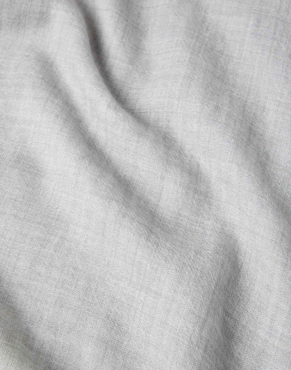 丝绒混纺围巾 浅灰 女款 - Brunello Cucinelli