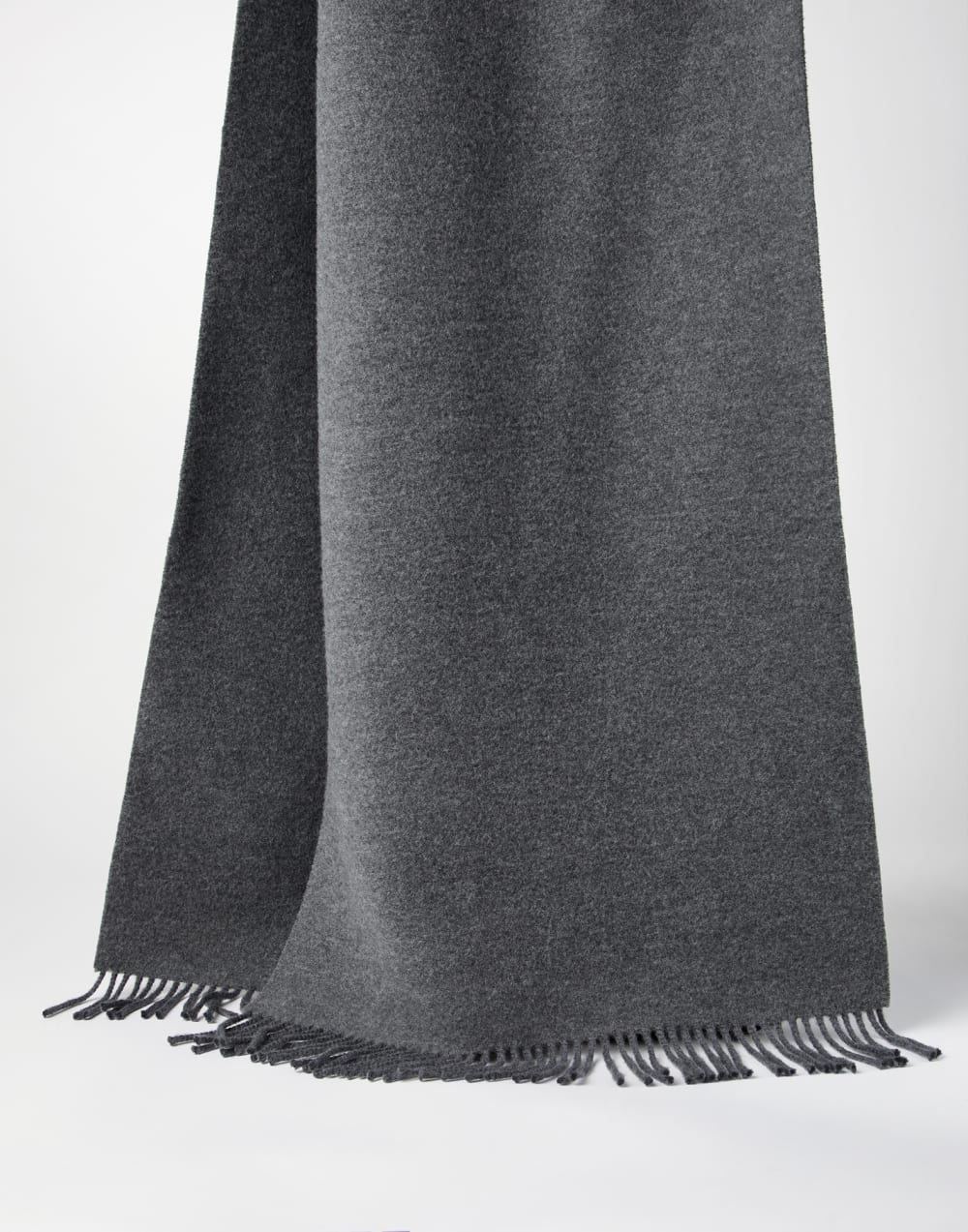 Knit scarf with hood Anthracite Woman - Brunello Cucinelli