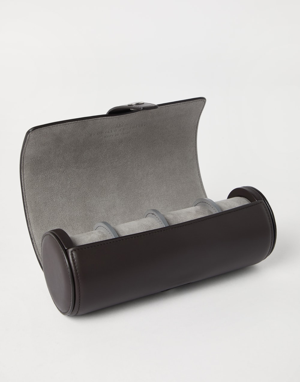 Calfskin watch case Rust Brown Man - Brunello Cucinelli