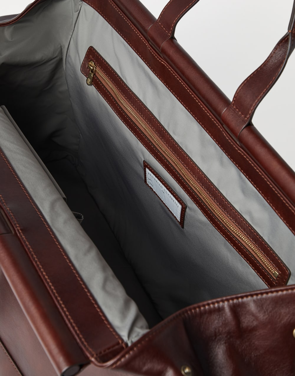 Leather bag Burgundy Man - Brunello Cucinelli