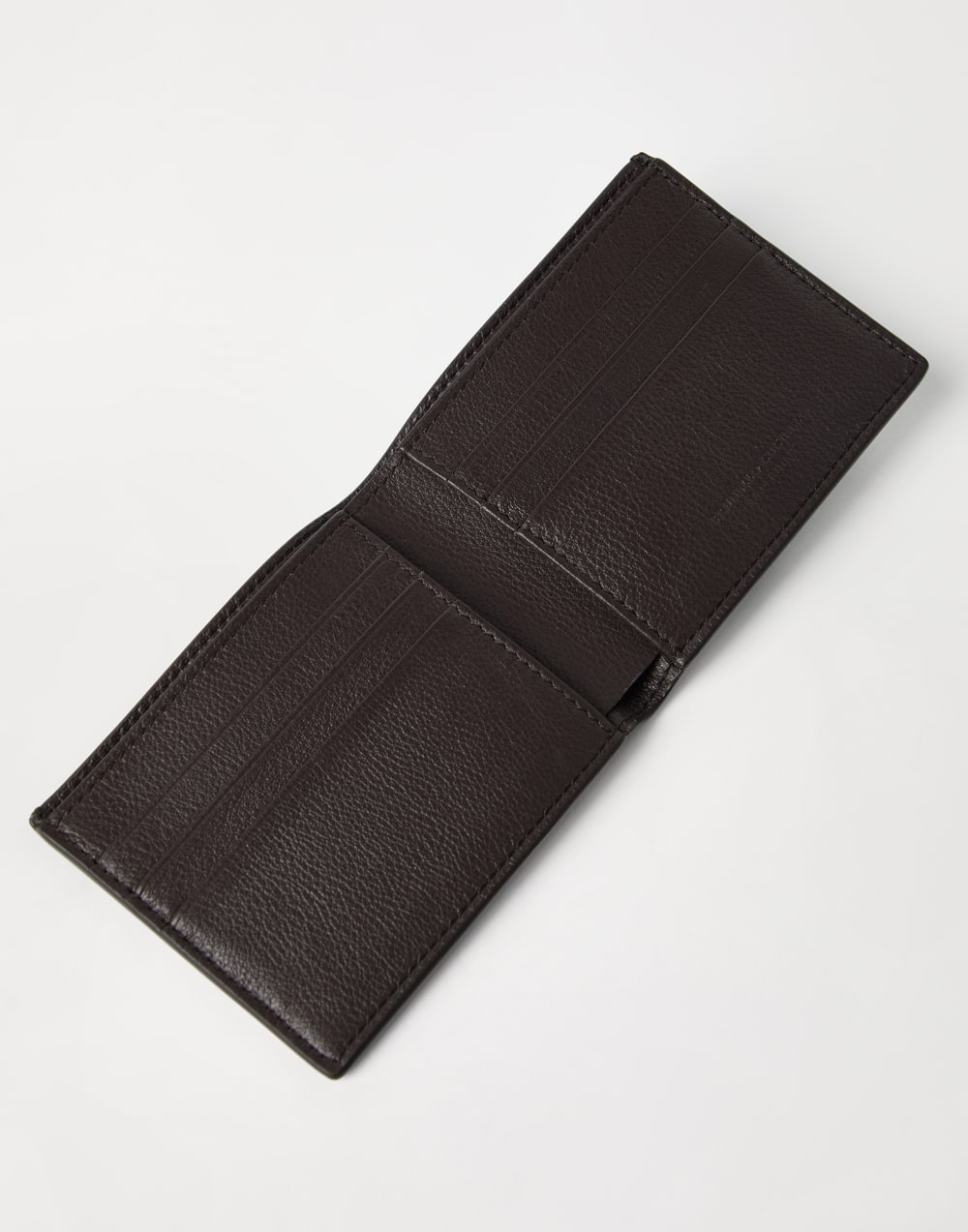 Calfskin wallet Rust Brown Man - Brunello Cucinelli