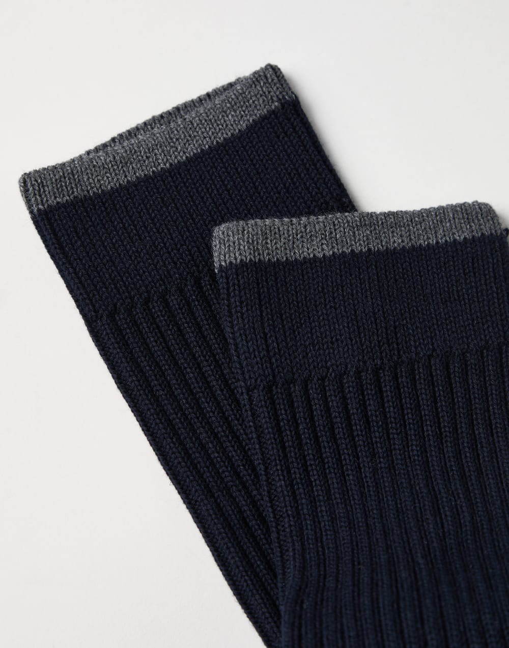 Cotton socks Navy Blue Man - Brunello Cucinelli
