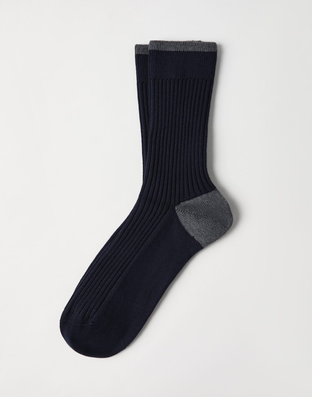 Cotton socks Navy Blue Man - Brunello Cucinelli