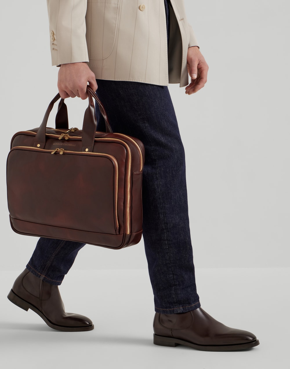 Briefcase Burgundy Man - Brunello Cucinelli