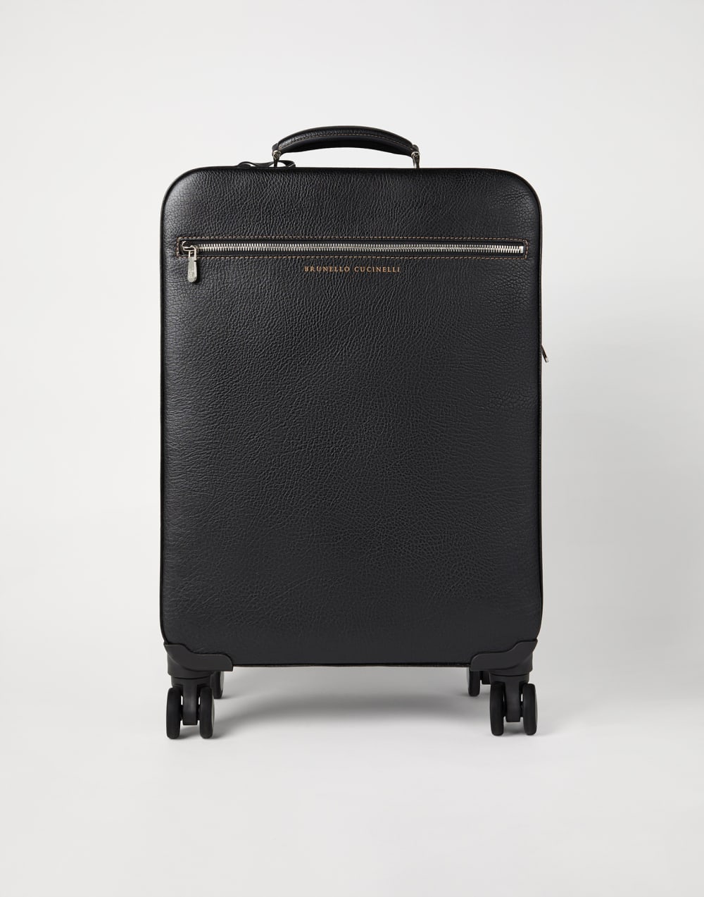 Grained calfskin trolley bag Black Man - Brunello Cucinelli