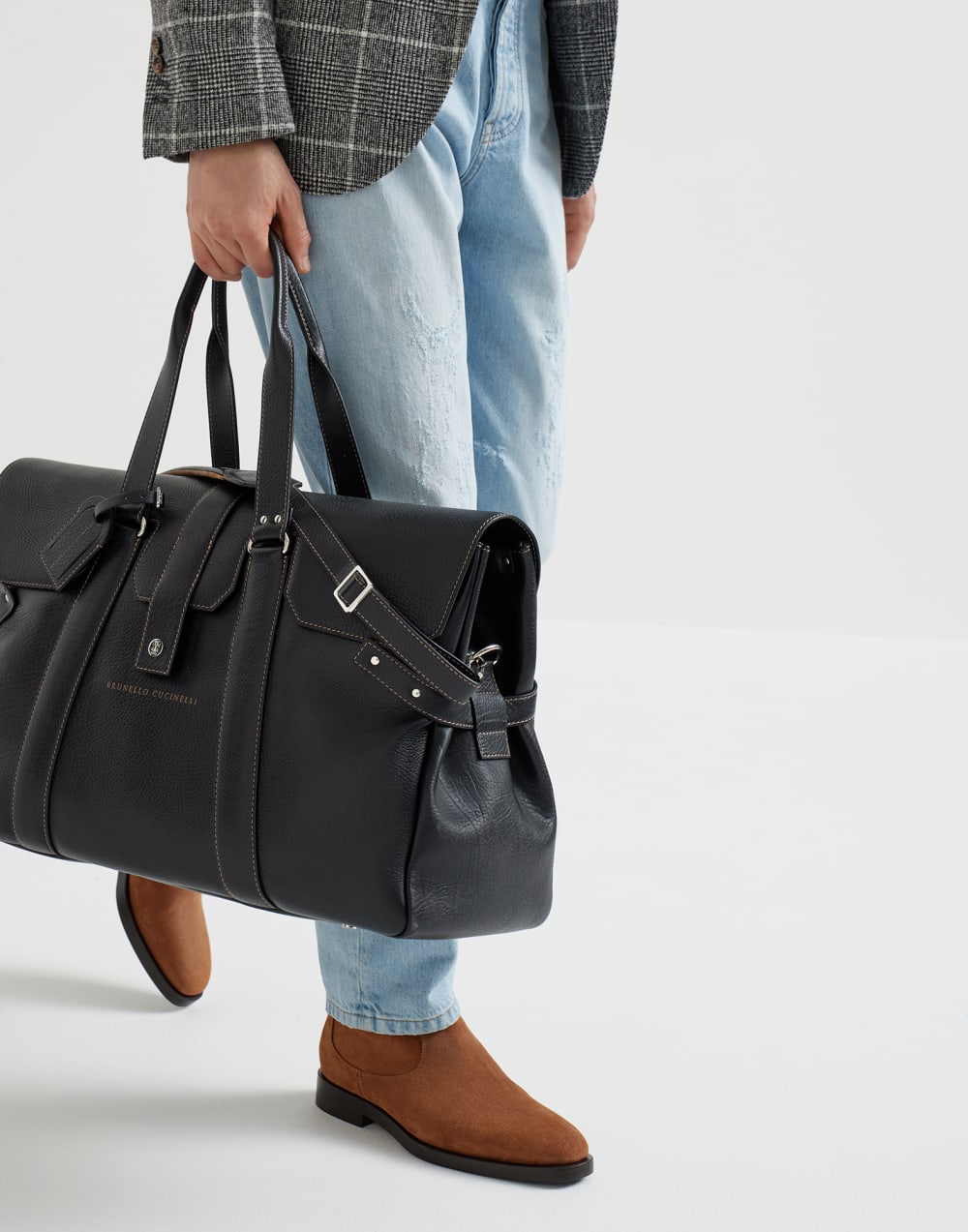 Weekender Country bag Black Man - Brunello Cucinelli