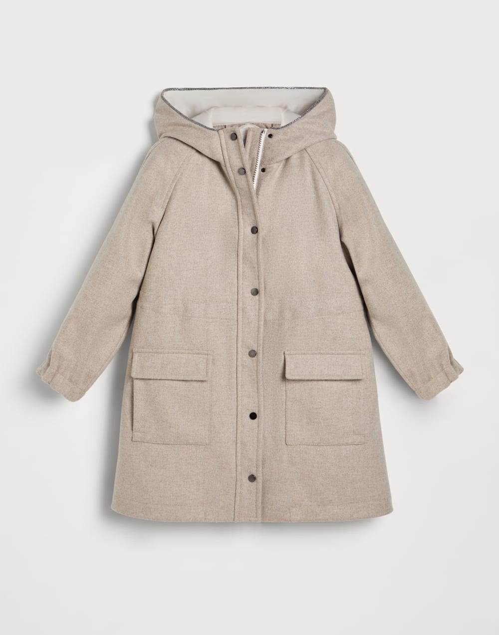 夹垫派克外套 浅米色 女童 - Brunello Cucinelli