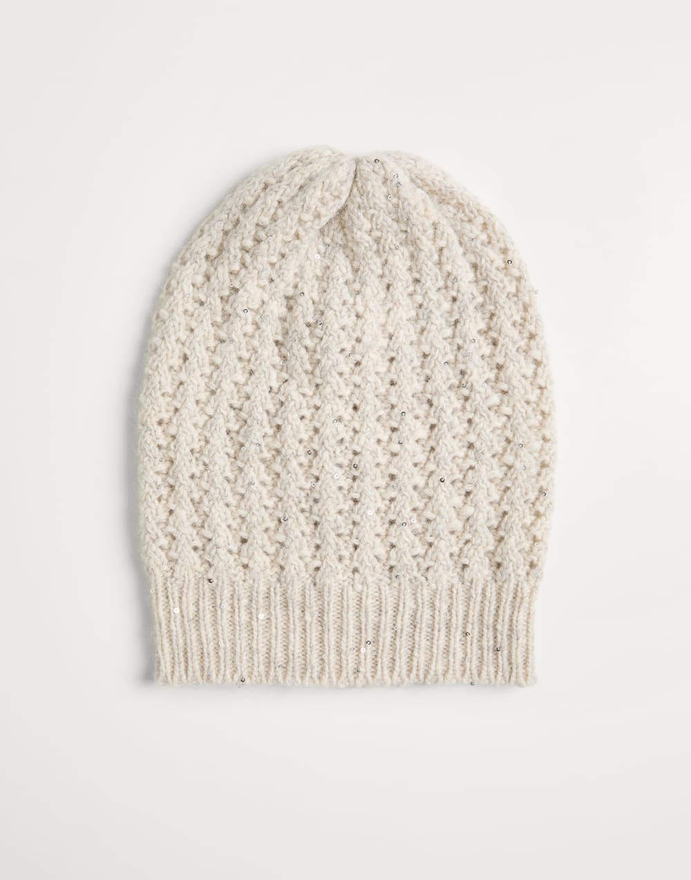 线编织帽 米黄 女童 - Brunello Cucinelli