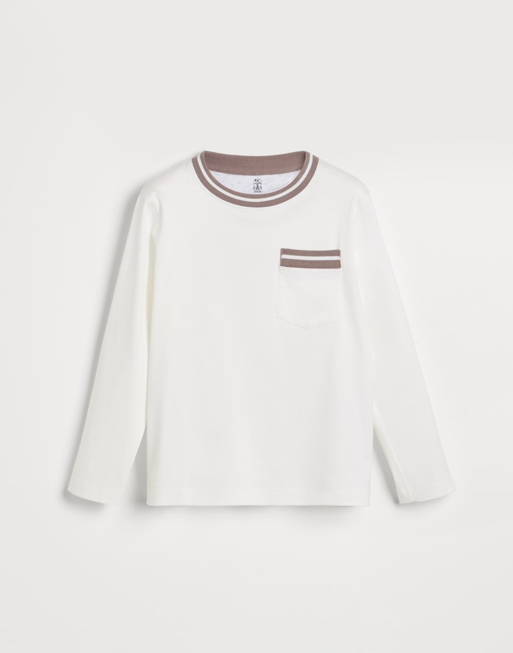 Striped jersey T-shirt White Boys - Brunello Cucinelli