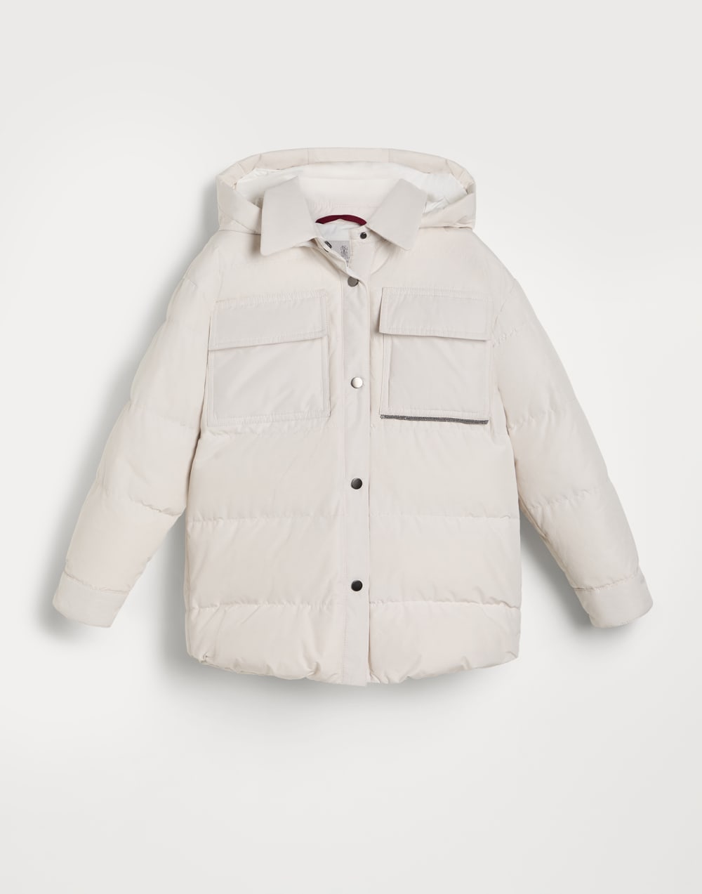 塔夫绸面料羽绒服 巴拿马色 女童 - Brunello Cucinelli