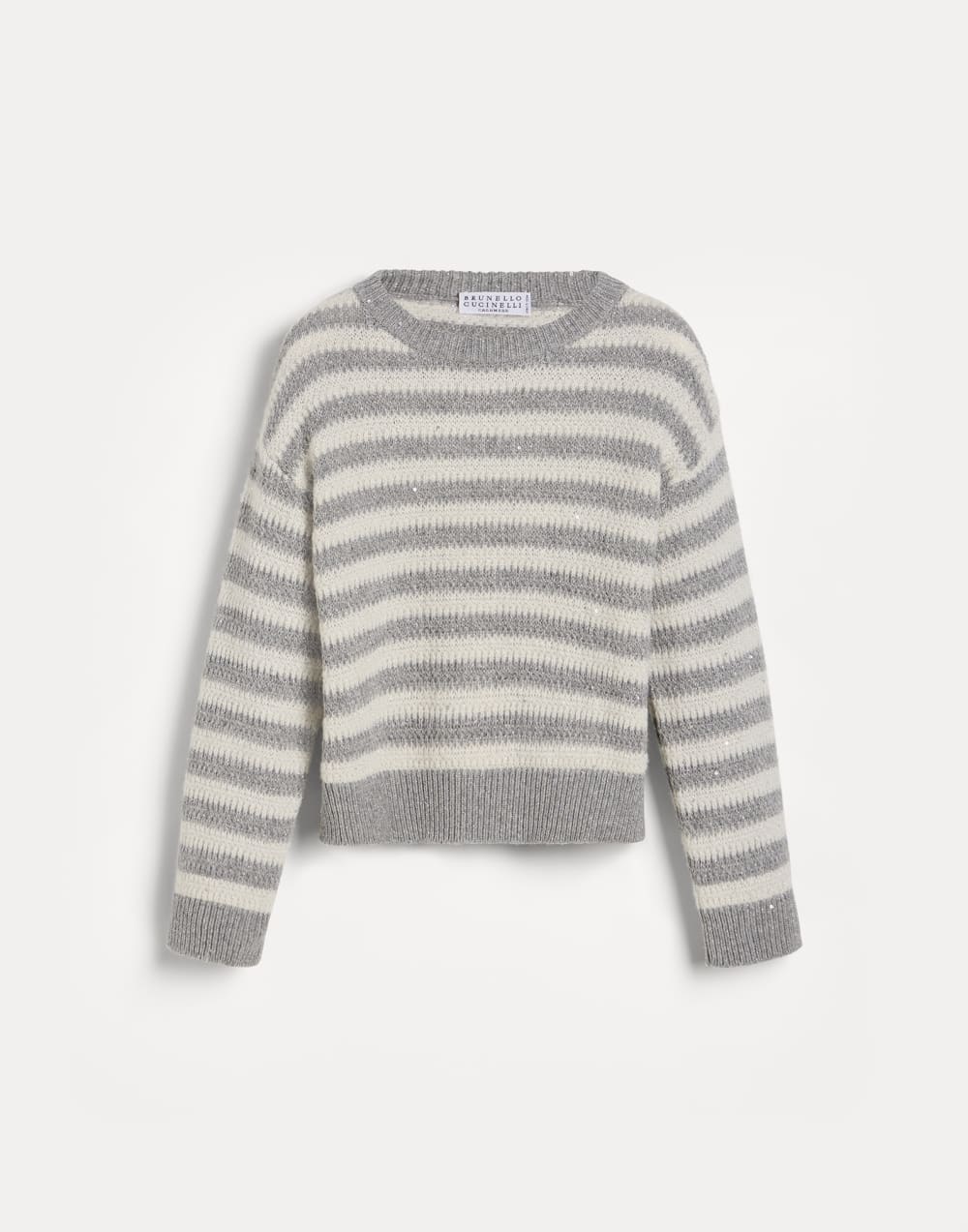 Джемпер Sparkling & Dazzling Серый Девочки - Brunello Cucinelli