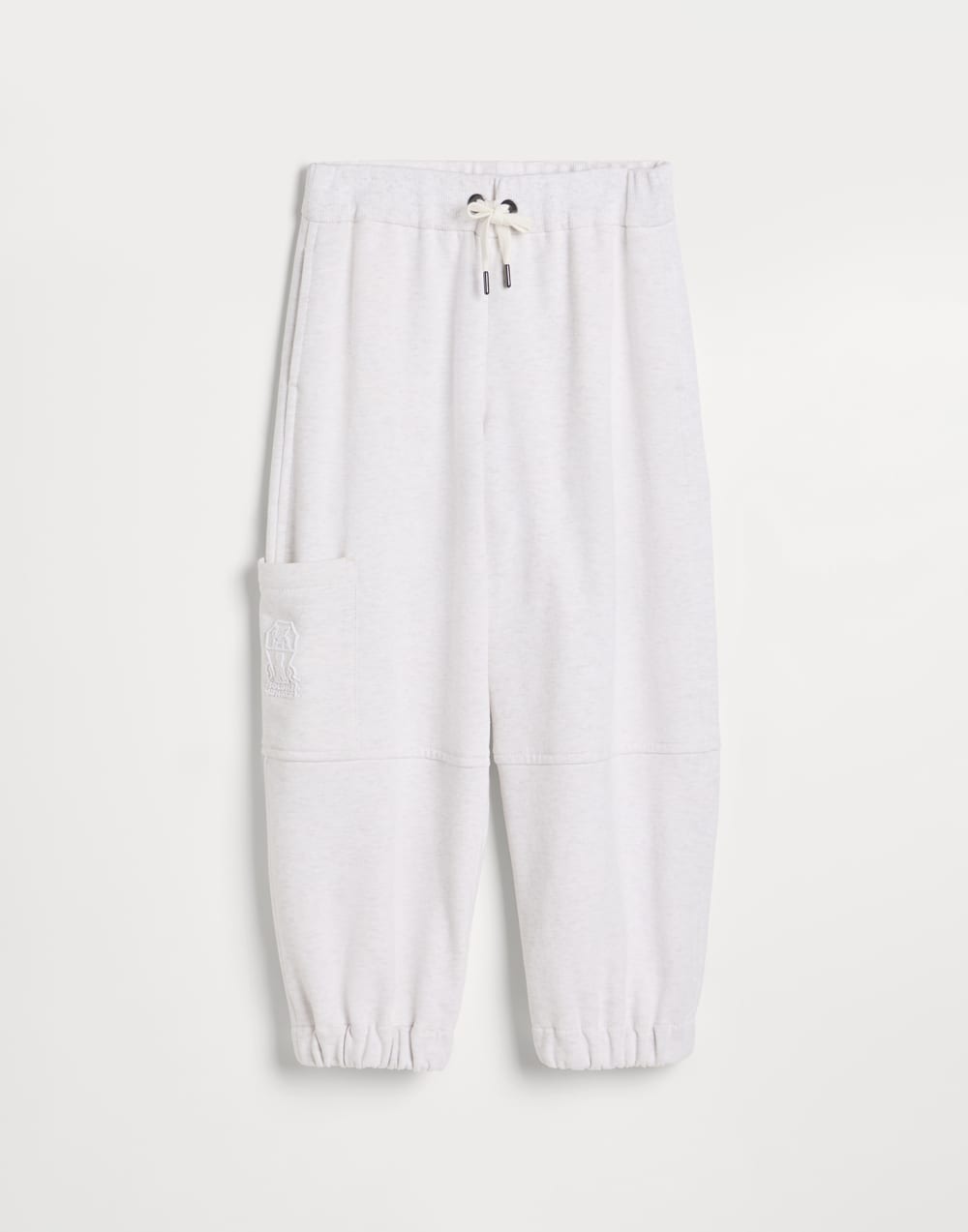 Брюки из футера Белый Девочки - Brunello Cucinelli