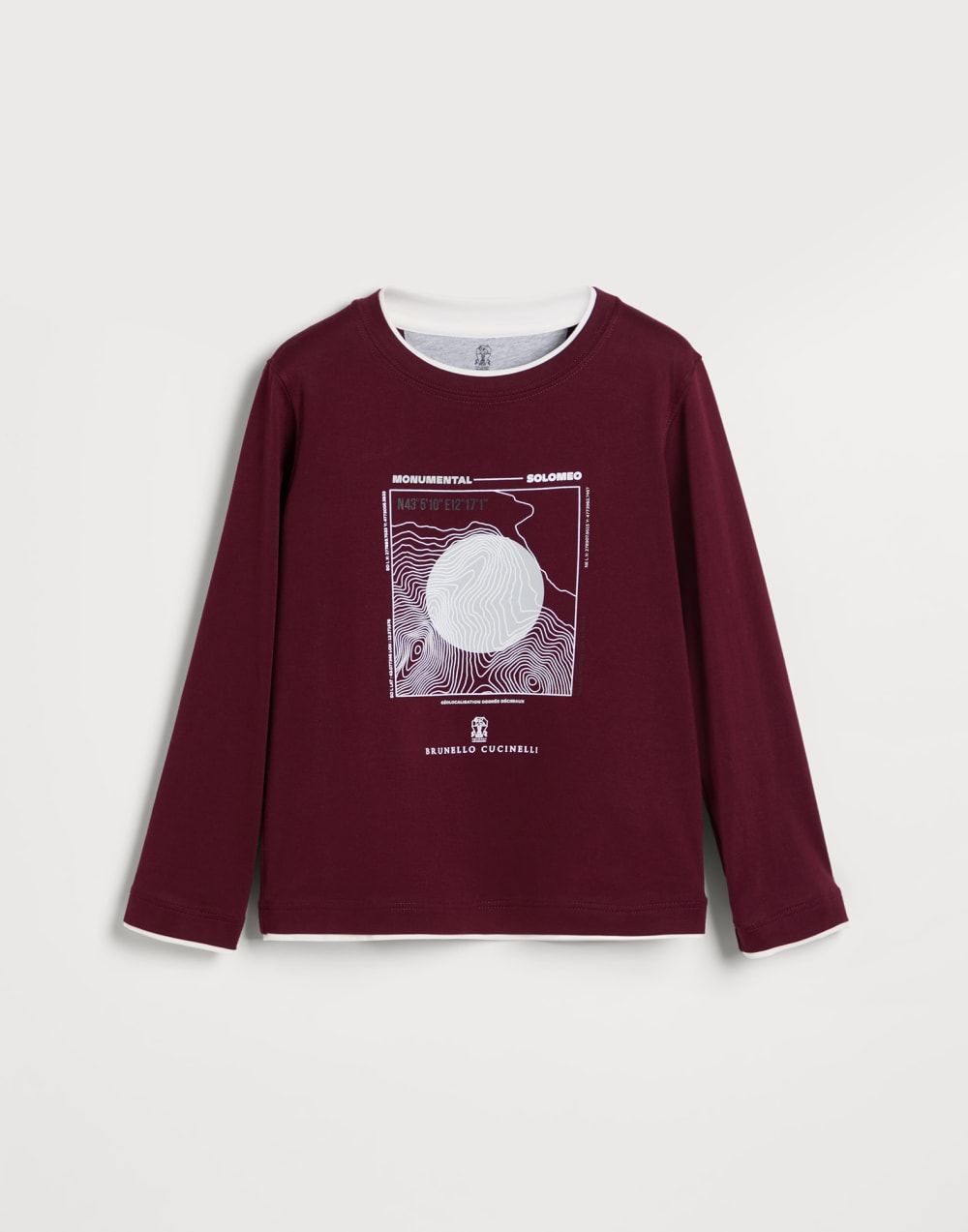 长袖T恤 红色 男童 - Brunello Cucinelli