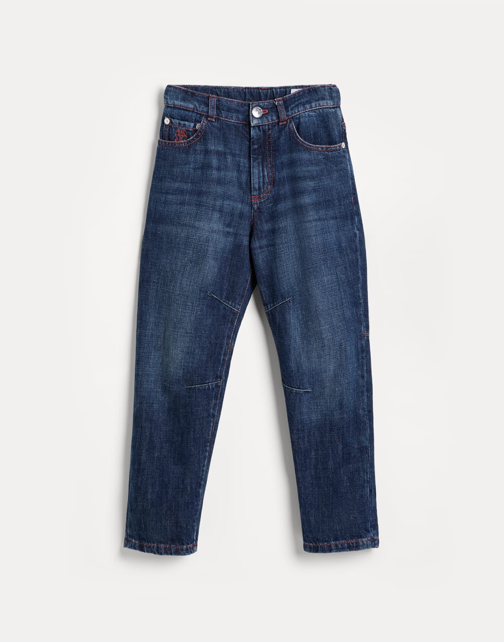 Брюки из денима Тёмный Деним Мальчики - Brunello Cucinelli