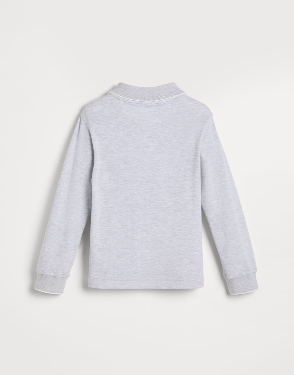 双珠地面料马球衫 浅灰 男童 - Brunello Cucinelli