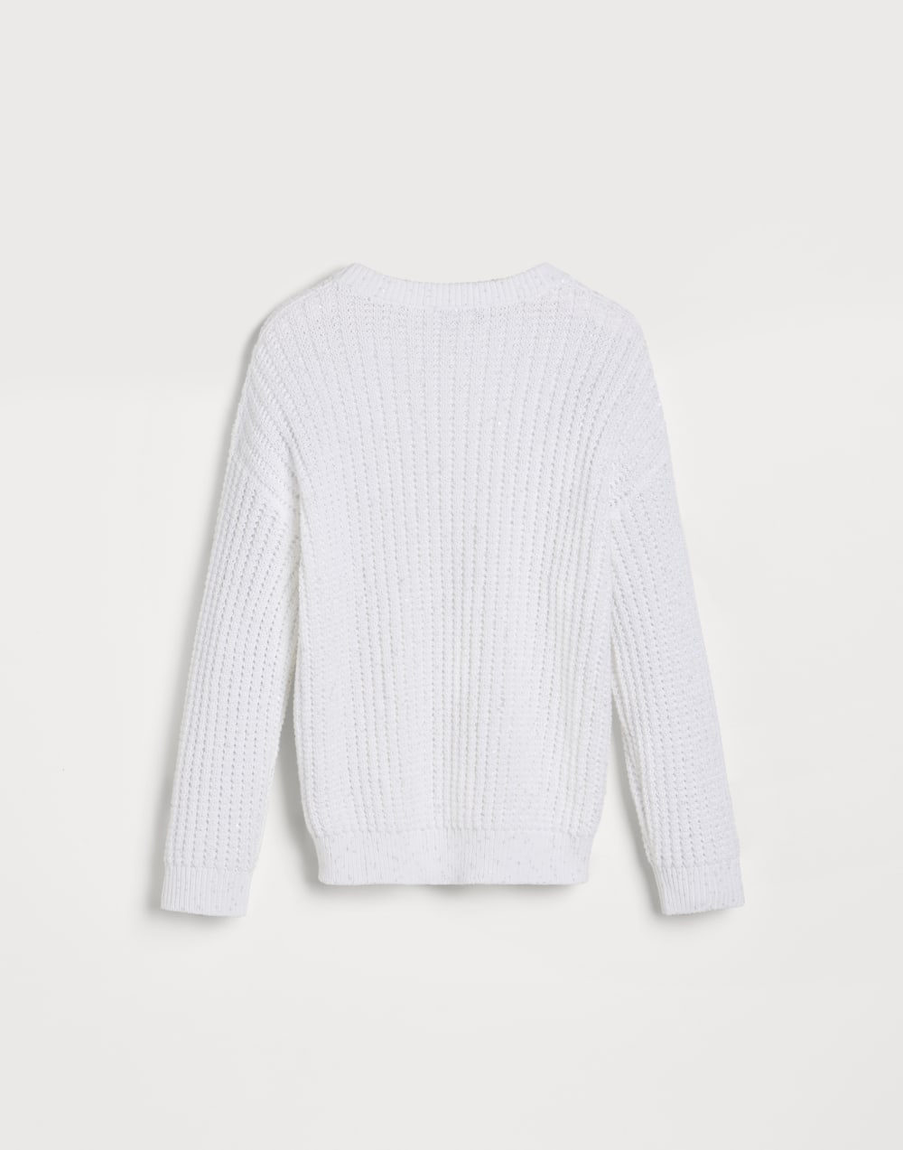 英式罗纹针织连衣裙 白色 女童 - Brunello Cucinelli