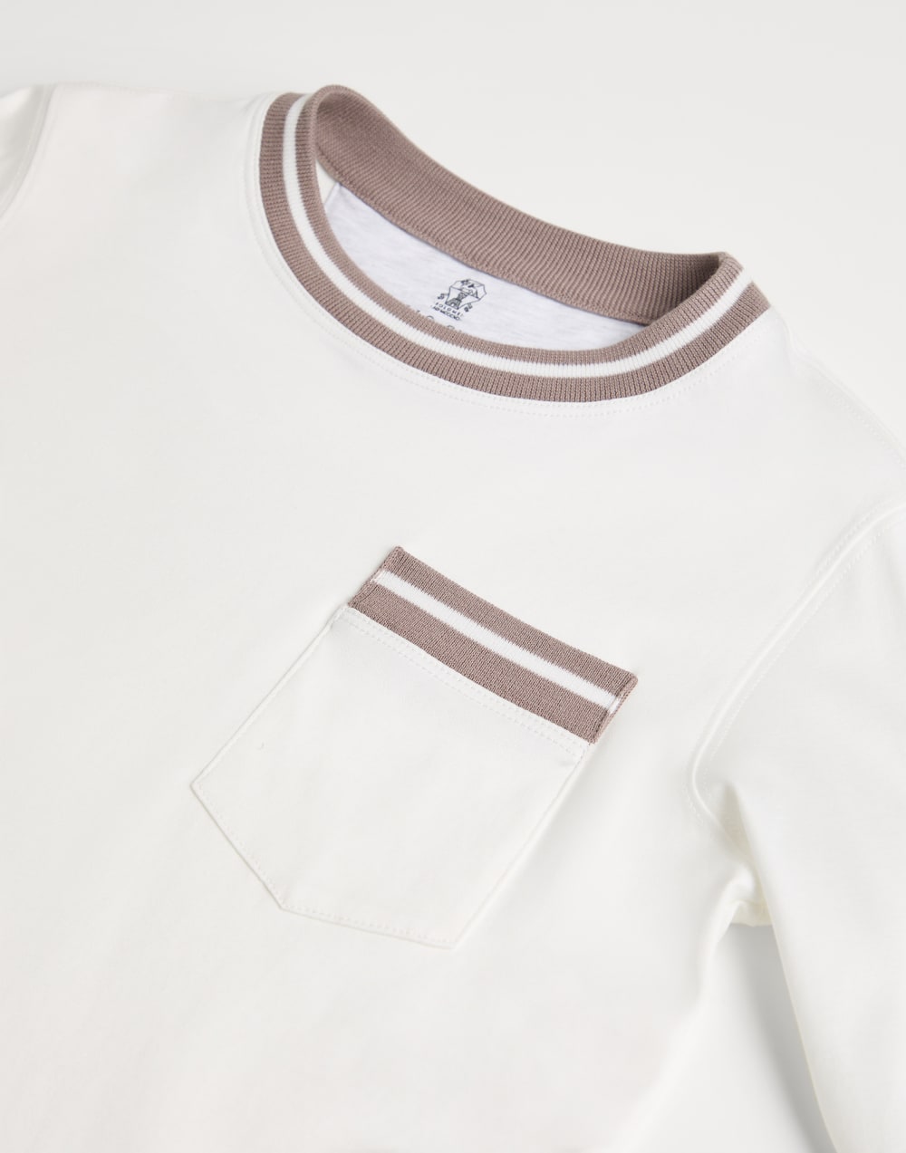 Striped jersey T-shirt White Boys - Brunello Cucinelli